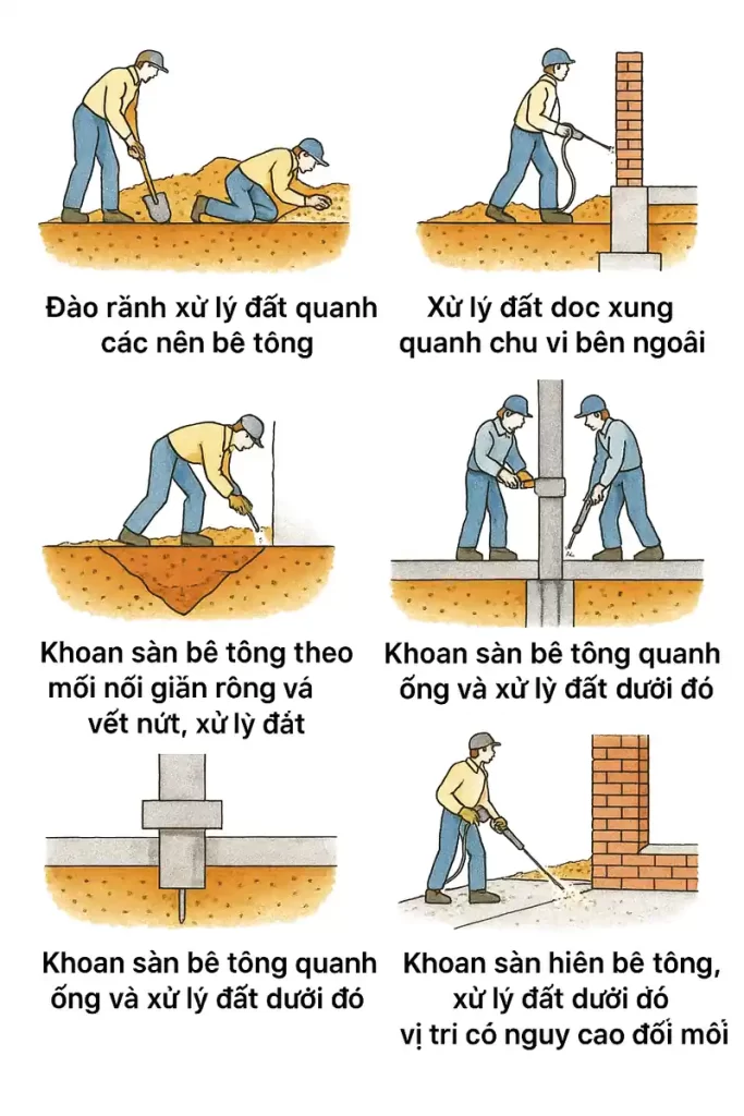 quy trình phòng chống mối chuyên nghiệp