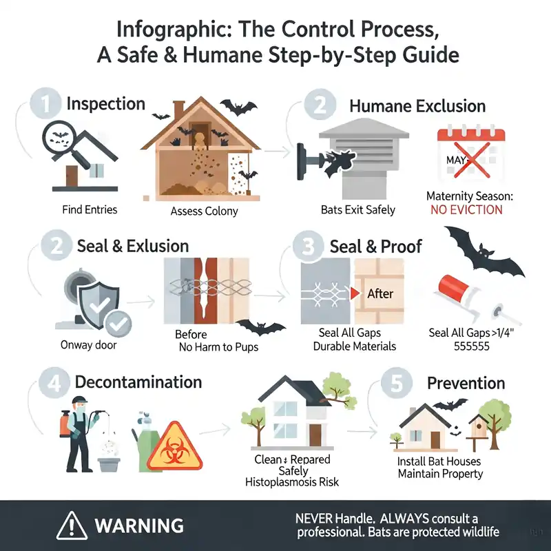 Infographic kiểm soát dơi